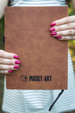 I Read Therefore I Am - Vegan Leather Journal, Large