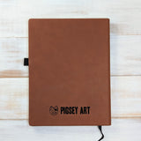 Nothing in Life is to be Feared - Vegan Leather Journal, Large