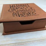 Without Music Life Would be a Mistake - Vegan Leather Box