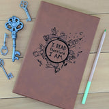 I Read Therefore I Am - Vegan Leather Journal, Small