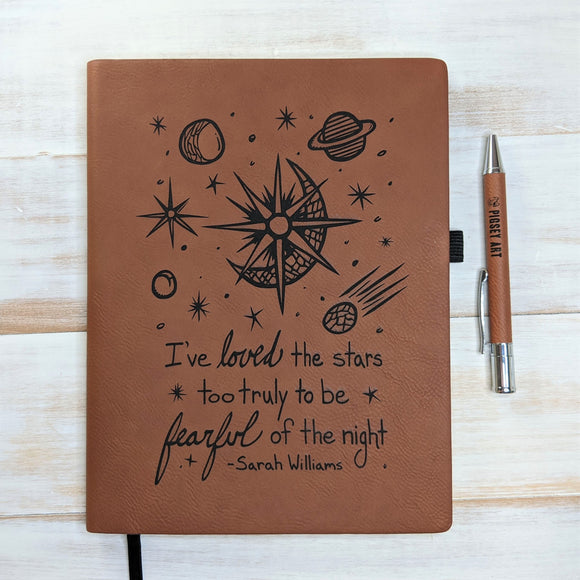Loved The Stars Truly - Vegan Leather Journal, Large