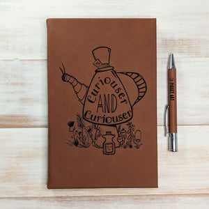 Curiouser and Curiouser - Vegan Leather Journal, Small