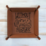Without Music Life Would be a Mistake  - Vegan Leather Dice Tray