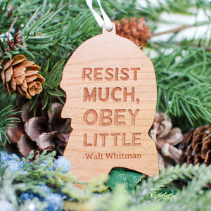 Walt Whitman Wood Ornament
